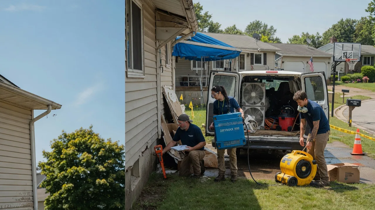 Ceiling Leak Cleanup in Malinta, OH near me